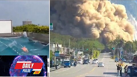 Moment huge earthquake strikes captured on cameras across Taiwan