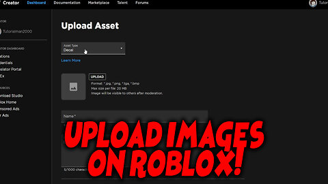 How to Upload Images to Roblox (Upload Decals)