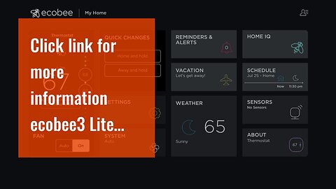 Click link for more information ecobee3 Lite Smart Thermostat - Programmable Wifi Thermostat -...