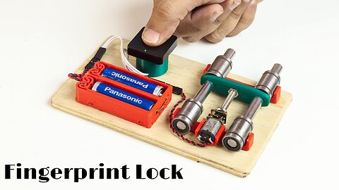How to Make Fingerprint Door Lock at home | Science Project