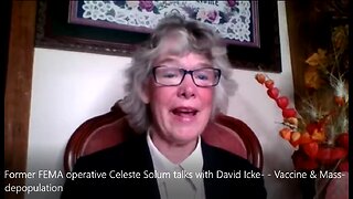 Former FEMA operative Celeste Solum talks with David Icke- Vaccine & Mass-depopulation, Magnetism