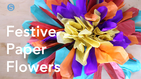 How to make your own festive paper flowers