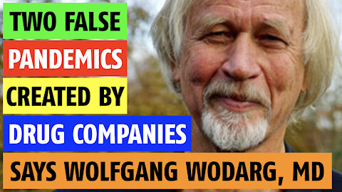 Two false pandemics created by drug companies notes Wolfgang Wodarg, MD