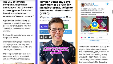 TGP Reacts: Gender Inclusive TAMPONS? Woke Brand Calls Women “Menstruaters”
