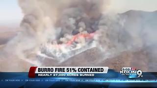 Firefighters making progress on Burro Fire