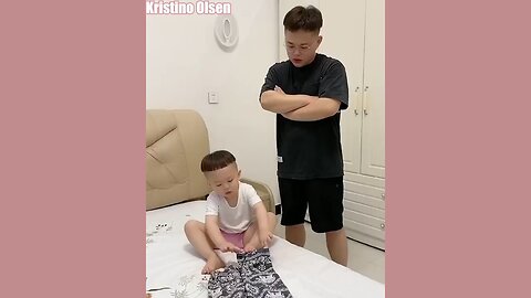 cute and funny little boy and family