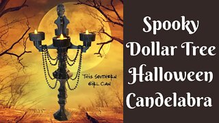 Dollar Tree Halloween Candelabra | Dollar Tree Halloween DIY | DIY Halloween Decor