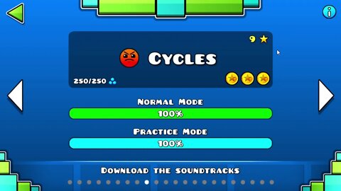 Geometry Dash - Cycles All Coins!