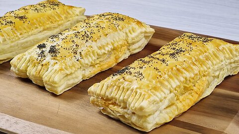 Aperitif from puff pastry! Ingenious trick!
