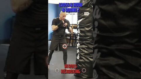 Heroes Training Center | Kickboxing & MMA "How To Double Up" Cross & Hook & Round 2 | #Shorts