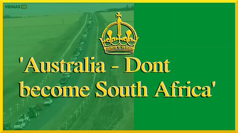 Australia - Dont become South Africa