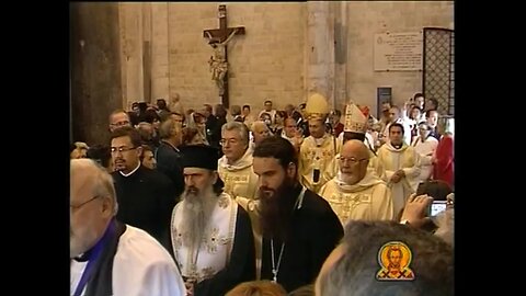 Ereticul Ecumenist Teodosie la "slujba" la vaticanisti = ECUMENISM, Bitonto Bari ITALIA 18.01.2010