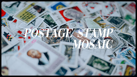Mosaic Portrait made of Vintage Postage Stamps | Doutzen Kroes by Daniel Voelker (2023)