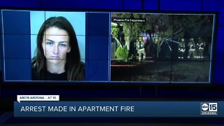 Woman arrested in connection to 12th Street and Maryland Avenue apartment fire