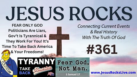 #255 FEAR ONLY GOD - Politicians Are Liars, Government Is Tyrannical & They Work For US! It's Time To Take Back America & OUR Freedoms + STOP GIVING ALL CANDIDATES YOUR MONEY! | JESUS ROCKS - LUCY DIGRAZIA