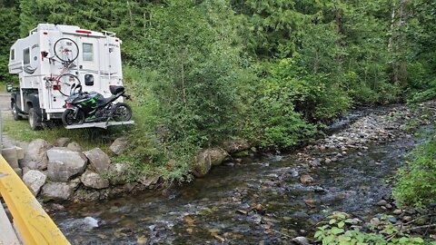 COVID-19 Kootenay BC - Truck Camper River Boondocking | SuperbikeWanderer "Road To Discovery" Pt.1