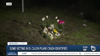 Some victims of El Cajon plane crash identified