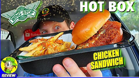 Wingstop® HOT BOX CHICKEN SANDWICH Review 🛩️🌿✨🐔🥪 Is It LIT?! 🤩 Peep THIS Out! 🕵️‍♂️