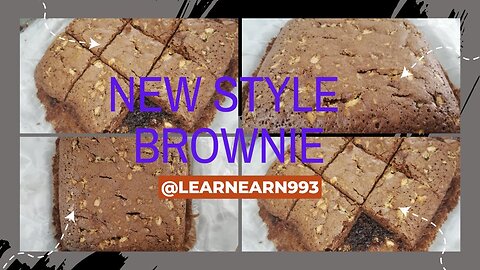 New style white chocolate brownie