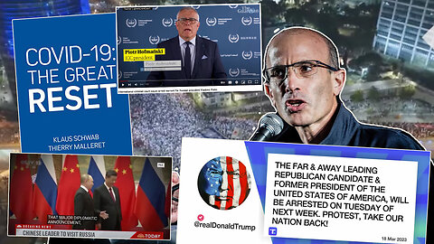 President Trump Arrest? Trump Says He Will Be Arrested Tuesday | Intl. Criminal Court Issues Arrest Warrant for Vladimir Putin + China’s President Xi to Visit Vladimir Putin in Russia + Yuval Noah Harari Leading Largest Protests In History of Israel