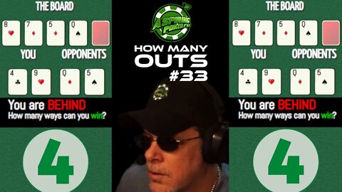 POKER OUTS QUIZ #33 #poker #pokerquiz #howmanyouts #howtoplaypoker #quiz #pokerface #onlinepoker