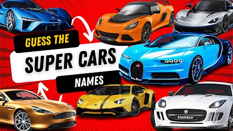 Supercar Name Quiz | Guess the Car Game | Sports Car Name Quiz | Cars Name Puzzle