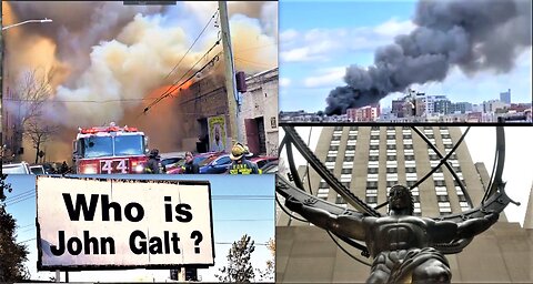 MASSIVE 5 ALARM FIRE GRAND CONCOURSE BRONX-IS THERE A CONNECTION TO JOHN GALT & ATLAS SHRUGGED?*