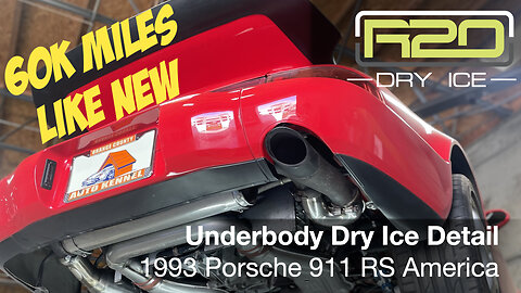 Dry Ice Blasting and Detailing this 1993 964 Porsche 911 RS America