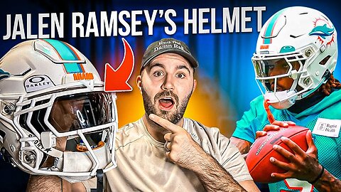 We got Jalen Ramsey's Helmet from the Miami Dolphins