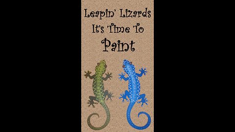 Easy Gecko Lizard Dot Painting Trailer