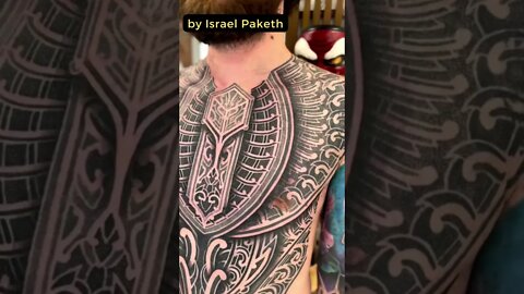 Stunning Tattoo by Israel Paketh #shorts #tattoos #inked #youtubeshorts