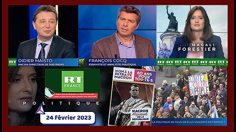 FRANCE : Des manifestations radicales comme dernière solution face au "macronisme" ? Vu sur RT France (Hd 720)