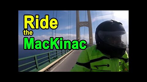 Riding a motorcycle across Mackinac Bridge | Low-Budget Motorcycle Camping Adventure ep.6