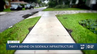 City of Tampa hundreds of years behind on sidewalk infrastructure