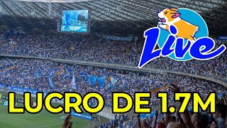 Cruzeiro lucra 1.7M