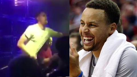 Steph Curry Loses His Sh*t Watching Klay Thompson Dance in China