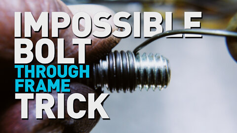 Impossible Bolt Through Frame Install Trick - Ford F250 Snow Plow Bracket