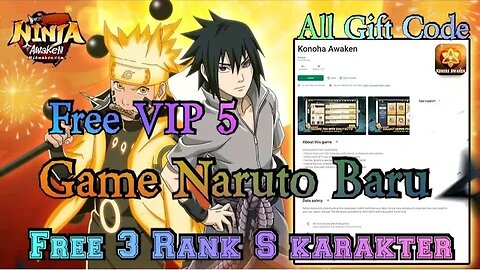 Ninja Awaken Gift code & Gameplay Game Naruto Android #naruto #giftcode