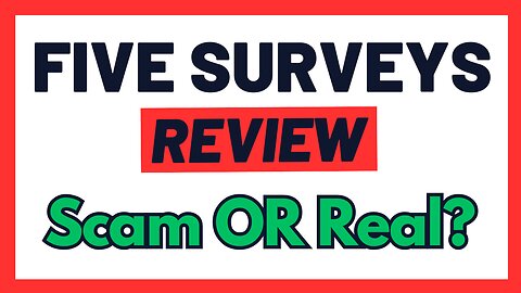 Five Surveys Review - Scam Or Legit Way To Make Money Online? (Umm)...