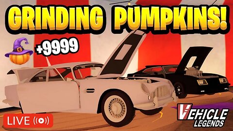 🔴 Grinding Pumpkins in ROBLOX Vehicle Legends! (LIVE WITH FANS)