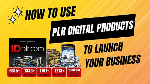 Using PLR Digital Products To Launch a Business Fast
