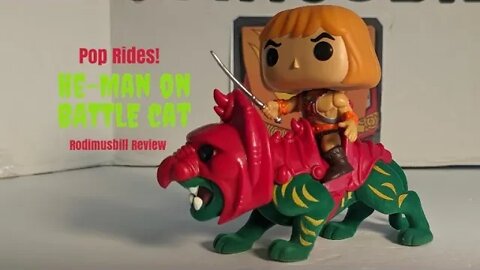 Pop Rides! MOTU He-Man on Battle Cat Funko (#84) *Target Con Flocked Exclusive* - Rodimusbill Review