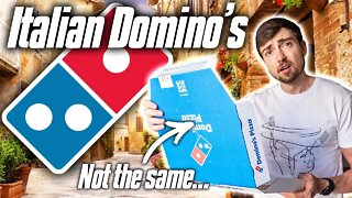 An American Tries Italian DOMINO'S PIZZA