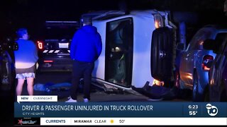 Police: Driver falls asleep behind wheel, truck rolls over