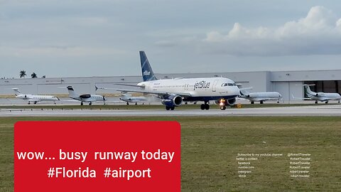 very busy runway today Florida #florida #airport