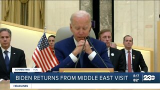 Biden returns from Middle East visit