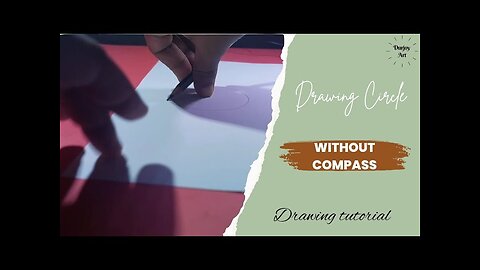Easiest way to draw circle without compass | Durjoy Art