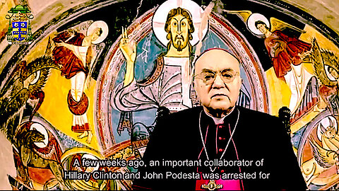 Archbishop Viganò Talks Pizzagate, Epstein, Blackmail, COVID and Ukraine 🤯