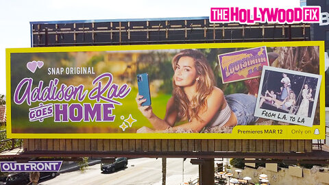 Addison Rae Takes Over The Sunset Strip With A New 'Addison Rae Goes Home' Snapchat Billboard