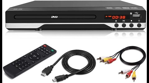 Compact DVD Player Multi Region unboxing + Review HDMI 1080P USB Port, AV Cable for TV Connection